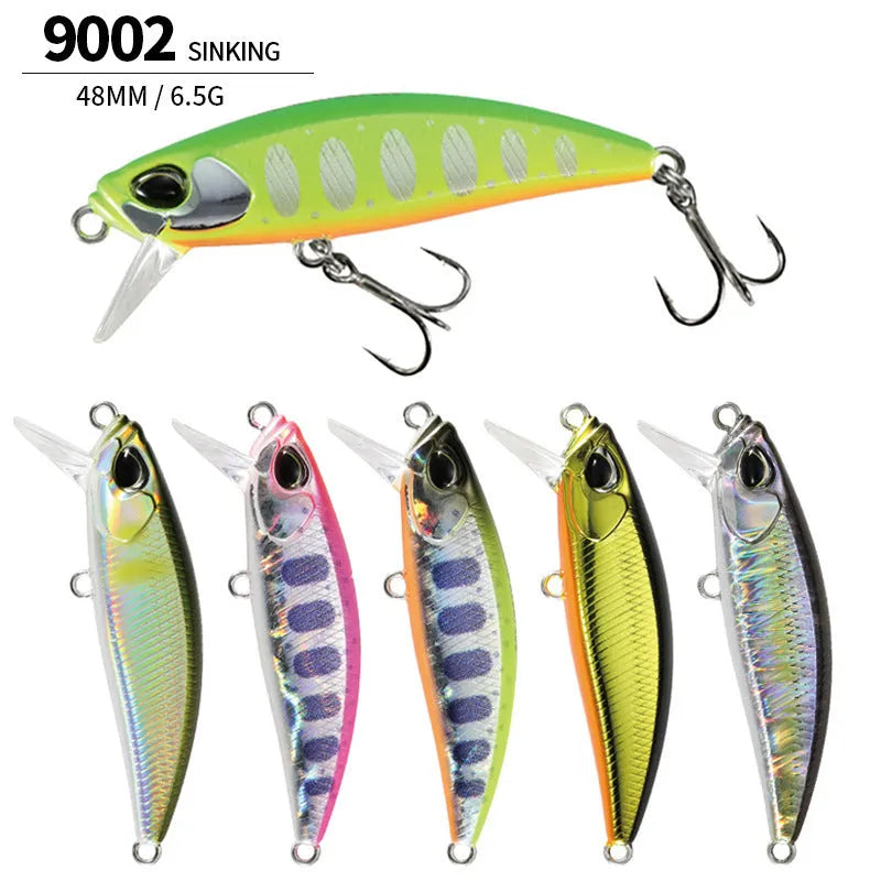 48mm Japanese mino fishing lure for mandarin fish and snakehead in various colours