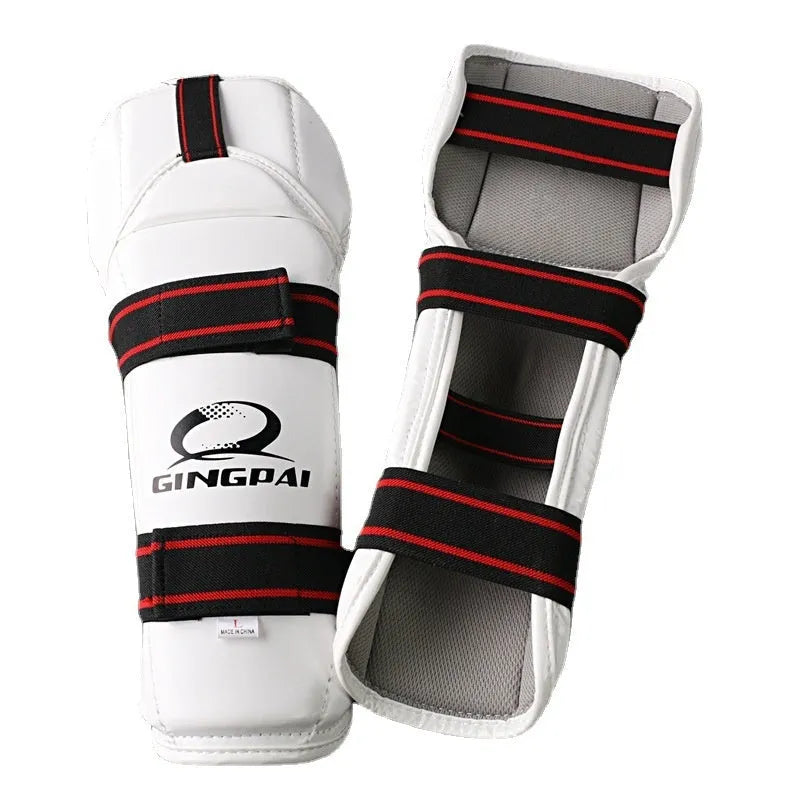 Taekwondo leg and arm protective gear set with PU EVA foam construction in multiple sizes