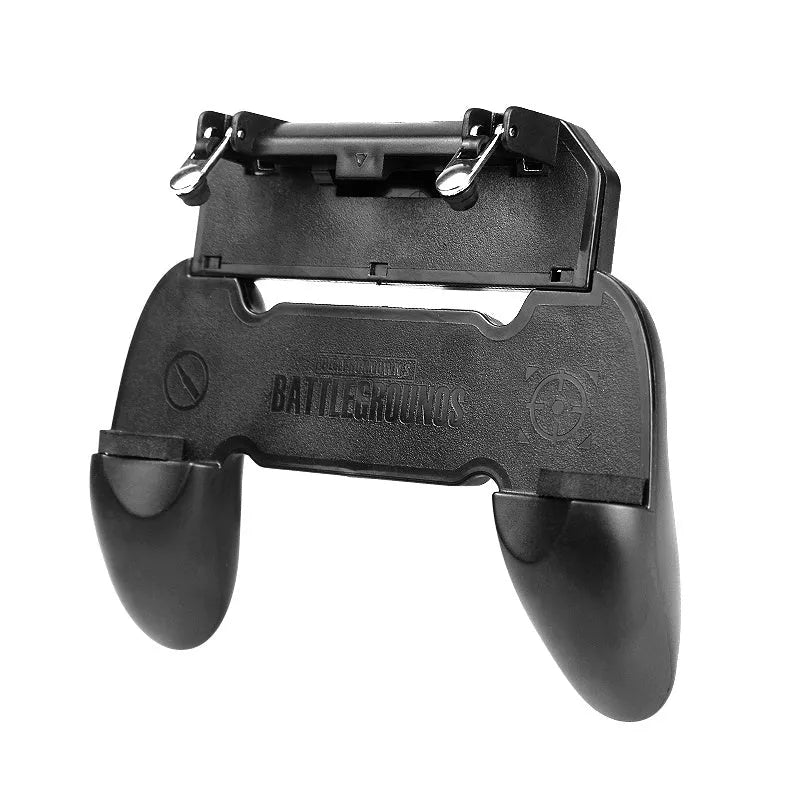 Black wired mobile phone gamepad with USB-C plug and suit handle grip design.