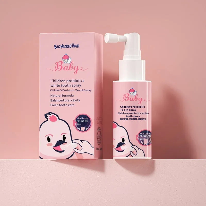 40ml children's probiotics oral spray bottle for teeth cleaning and cavity prevention
