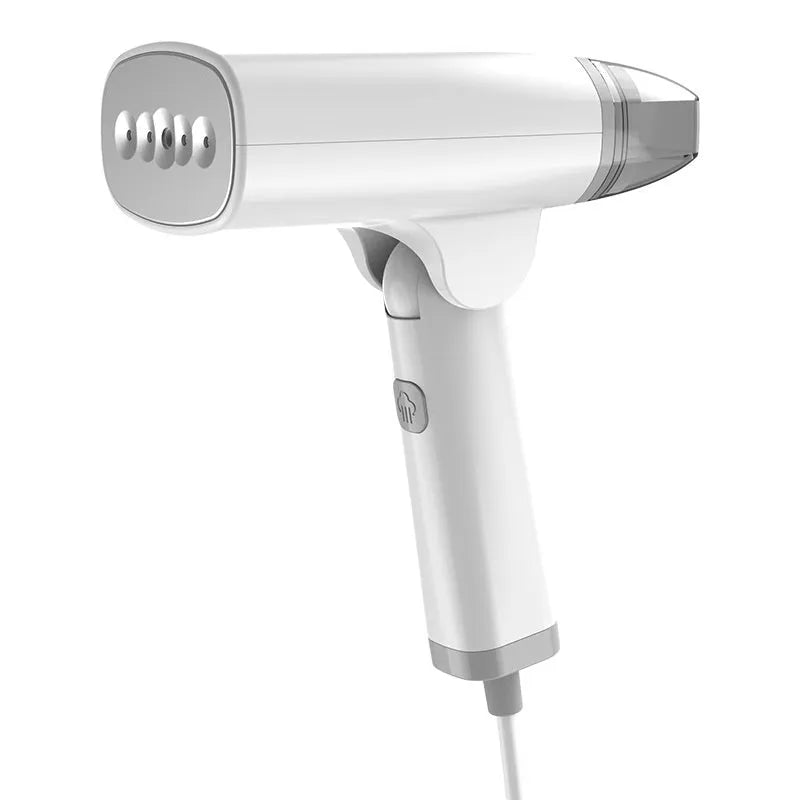 HB-668 handheld garment steamer in blue or white with 1300W power and 85ml water tank