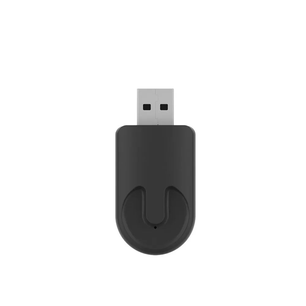Black mini CarPlay USB interface adapter with dimensions 26×55×13mm