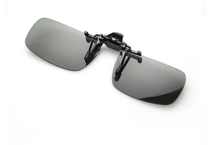Clip-on night vision sunglasses for drivers with PC lenses in multiple colour options