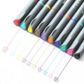 10 hook line drawing syringe pens with 0.38mm tips and colour hooks for technical drafting