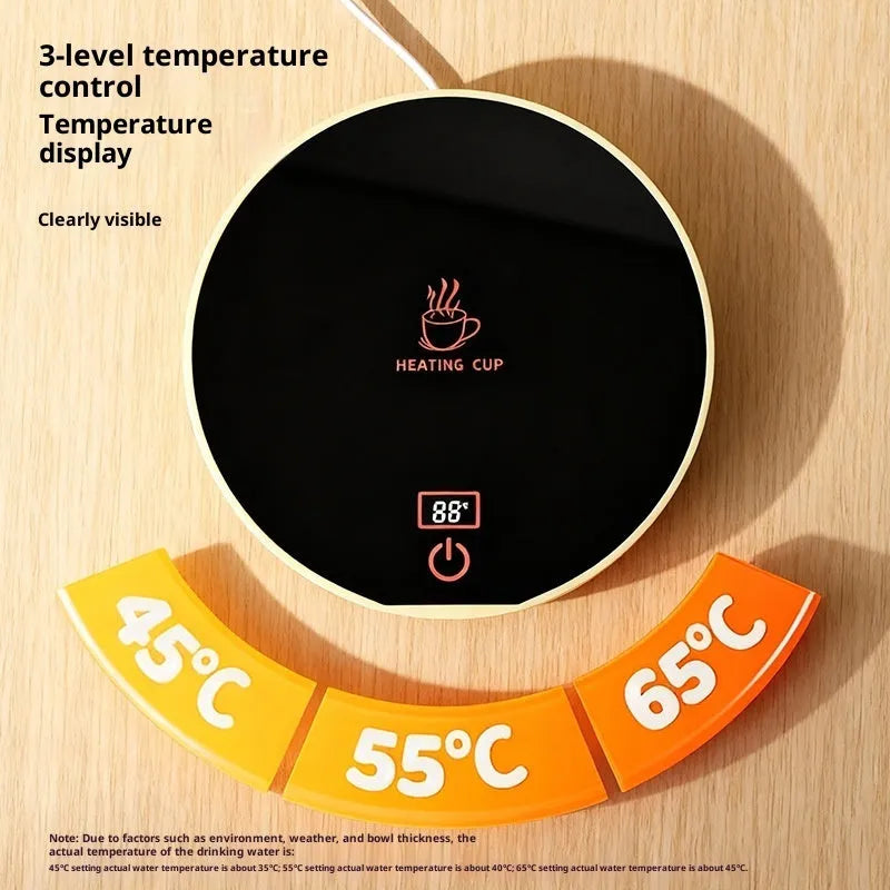 Ceramic cat bowl with USB heating mat, constant temperature water bowl for cats