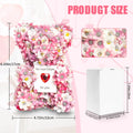 Pink artificial rose bear handmade gift ornament with polyester foam construction 17cm