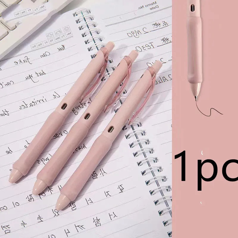Macaron colour press gel pen with 0.5mm tip in smoked brown, powder or white ink options