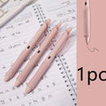 Macaron colour press gel pen with 0.5mm tip in smoked brown, powder or white ink options