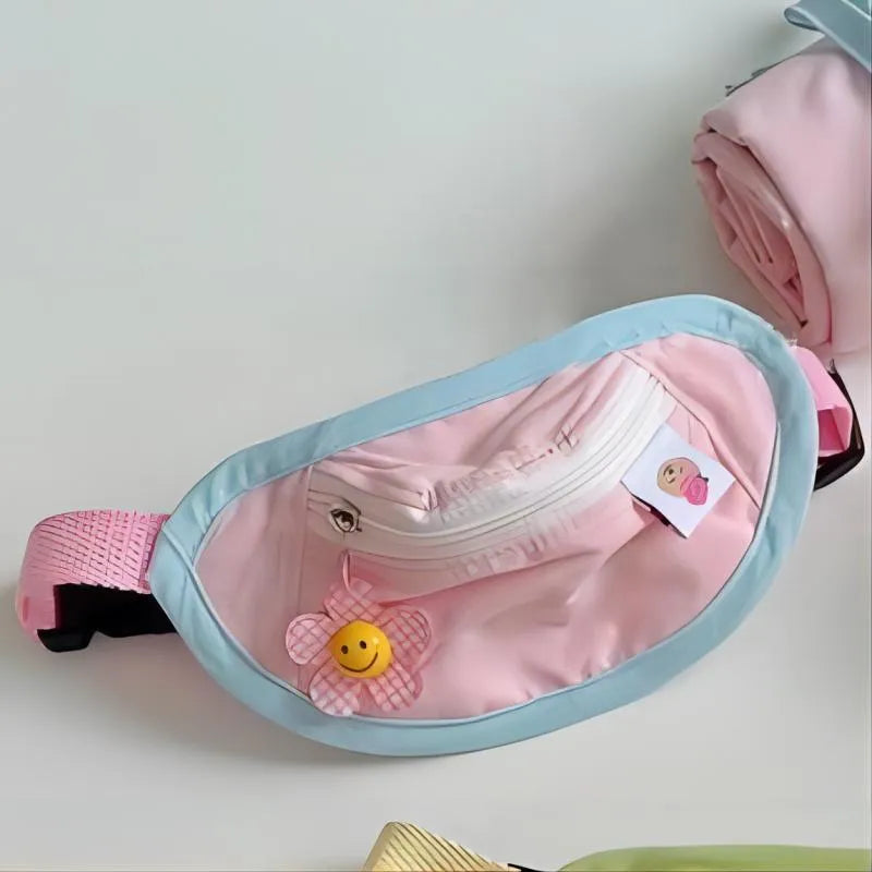 Powder blue backpack-style cat carrier with front entry and mesh side panels.