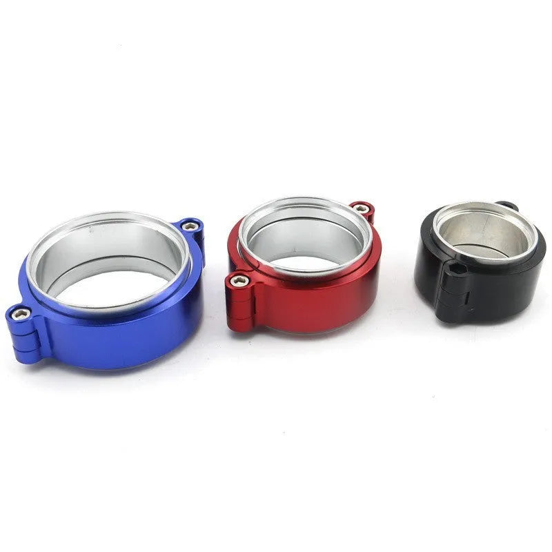Aluminium fixed movement clamp for car exhaust modification in three colour options