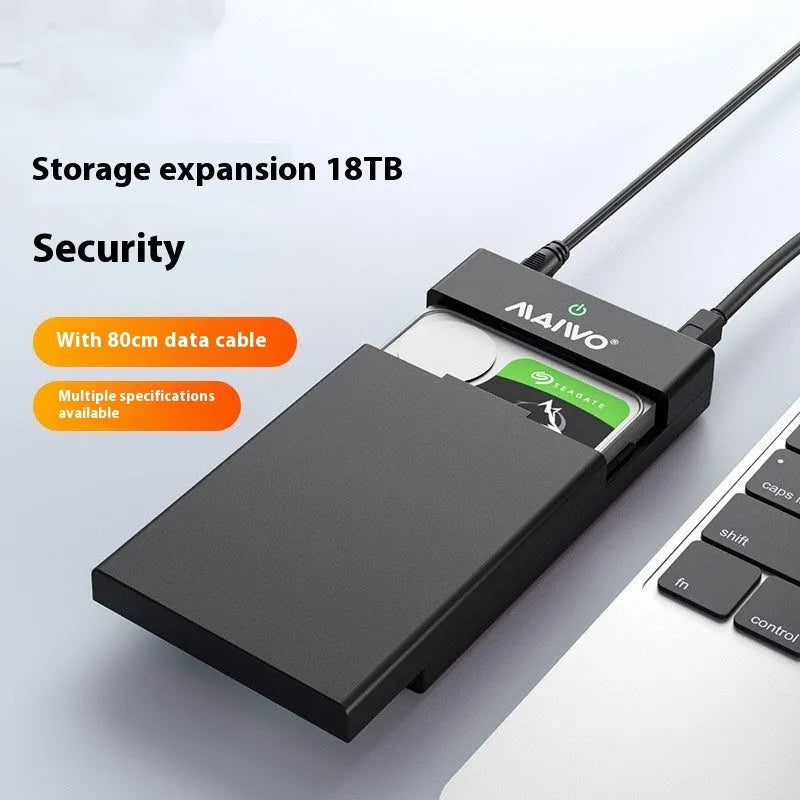 USB 3.0 external hard drive enclosure for 3.5 inch SATA hard drives with slide cover design