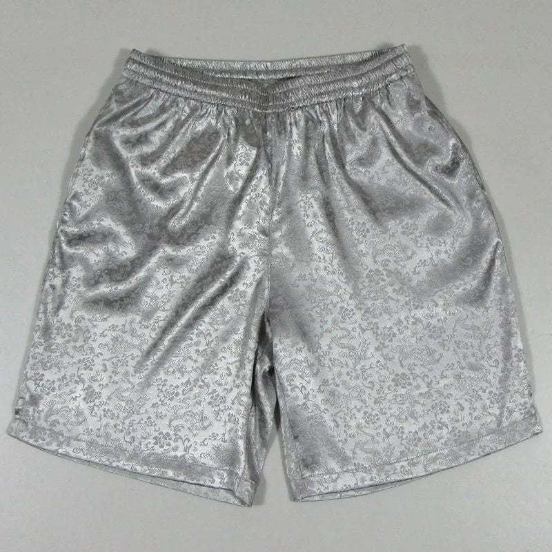Men's traditional Tang suit Tai Chi shorts with elastic drawstring waist in multiple colours