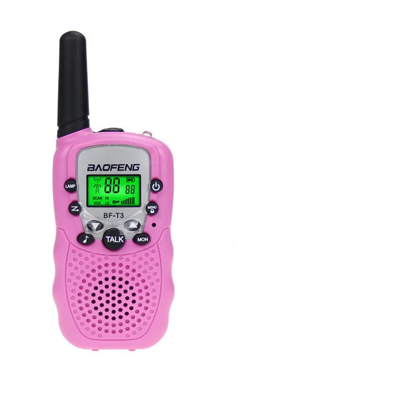 Children's UHF walkie talkie set in assorted colours with 22-channel capability