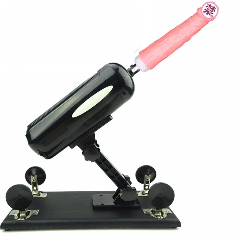 Bobb women's automatic telescopic thrusting sex toy in purple, black, or pink