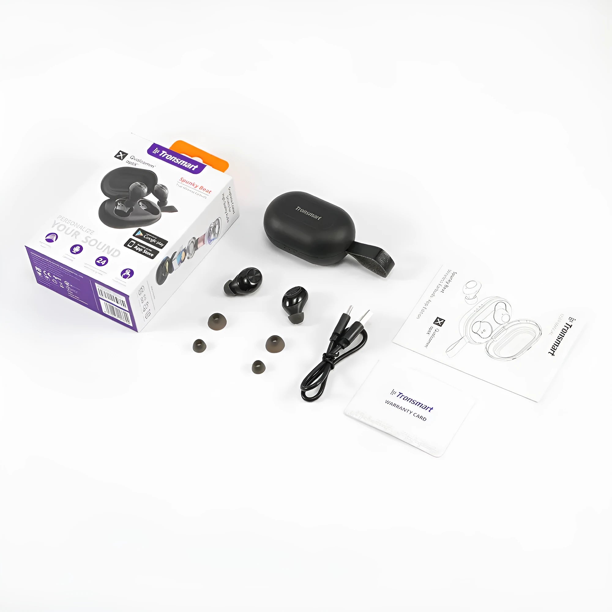 Tronsmart Spunky Beat wireless Bluetooth earphones with touch controls and Qualcomm aptX certification