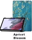 LenovoTab P12 plastic protective case in a decorative pattern, folded to show the integrated magnetic stand.