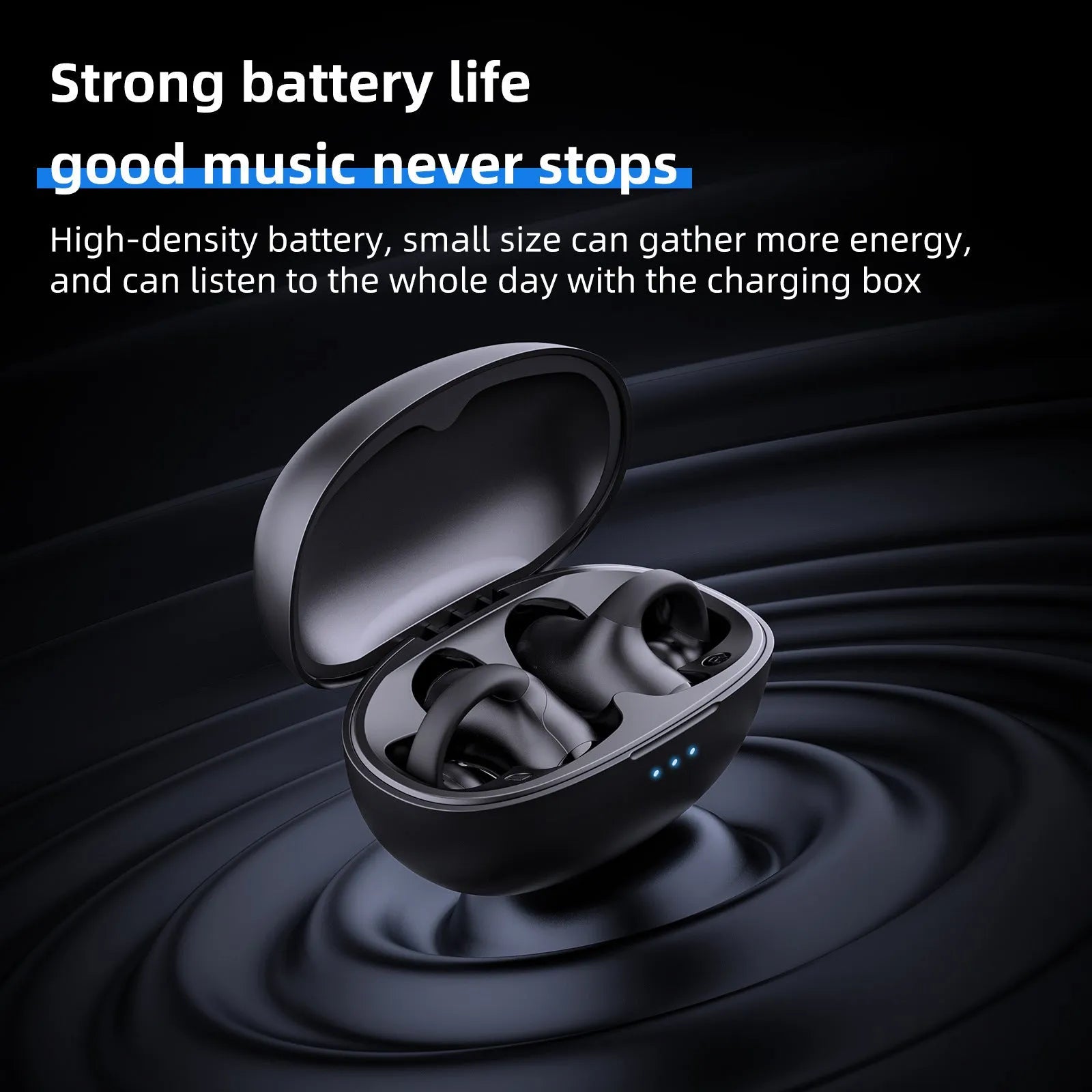 T306 Bluetooth wireless gaming headset with clip-on ear hook design in black or white colour