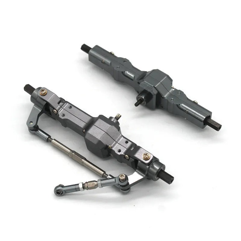 Military RC car alloy metal accessories set with grey components and black tyres