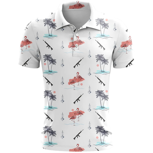 3D printed short sleeve leisure top in loose fit with bird eye cloth fabric