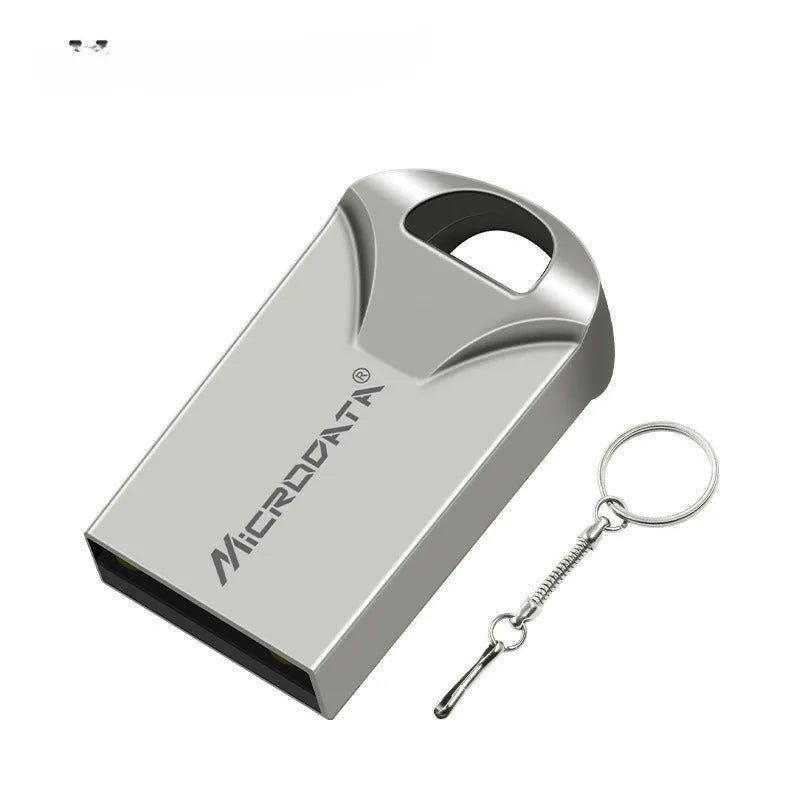 Metal USB flash drive on a chain necklace available in multiple colours and capacities