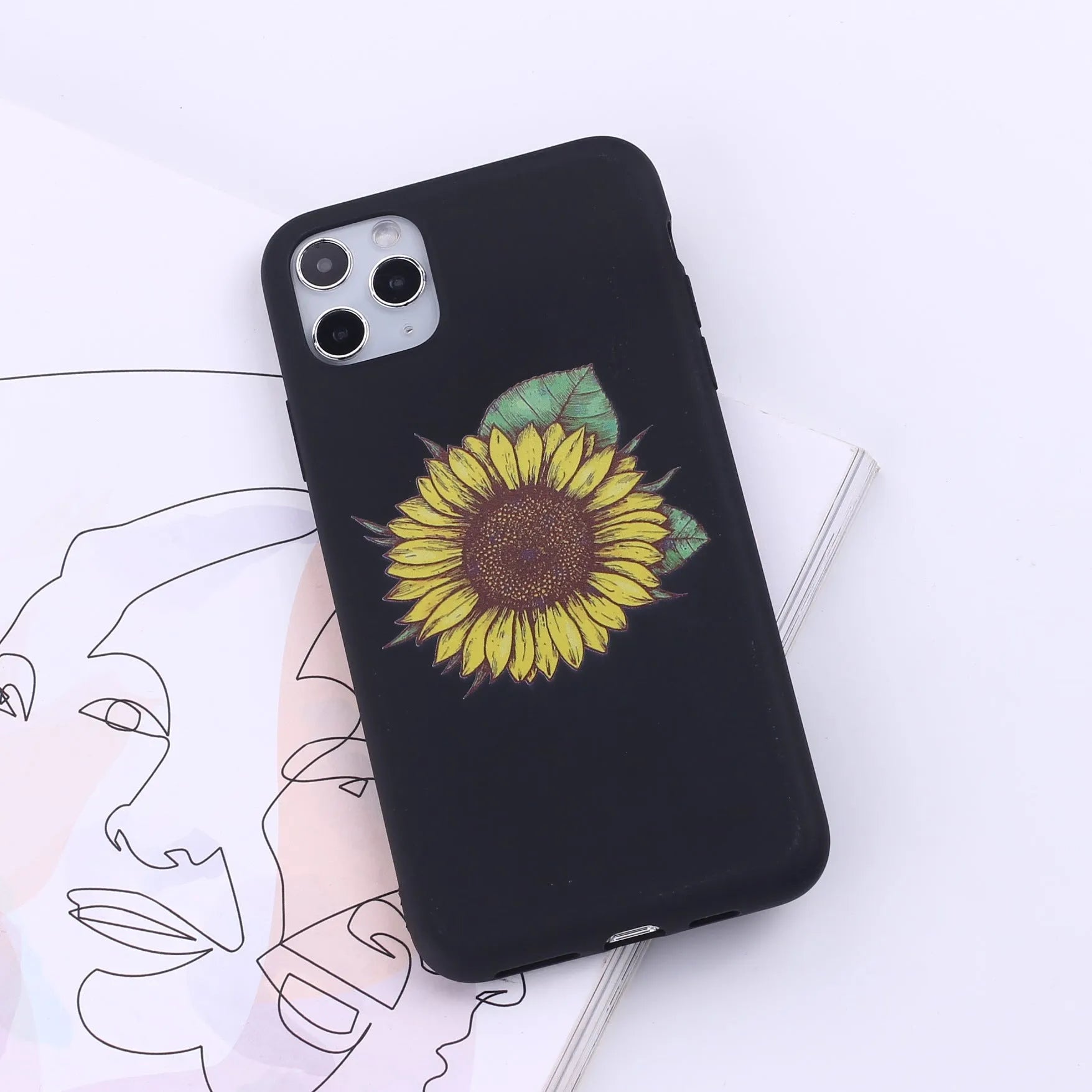 TPU mobile phone case for iPhone in multiple colour options showing back cover design