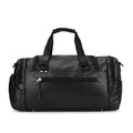 Black large capacity travel bag for shoes and trainers with dimensions 52cm by 19cm by 27cm.