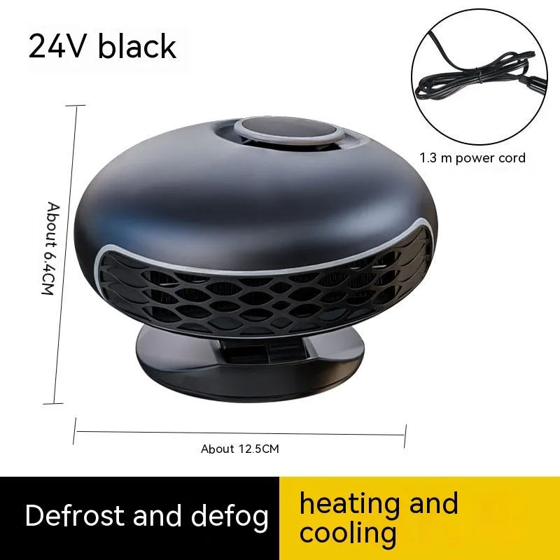 12V 24V car heater blower for windscreen defrosting with 130cm power cable