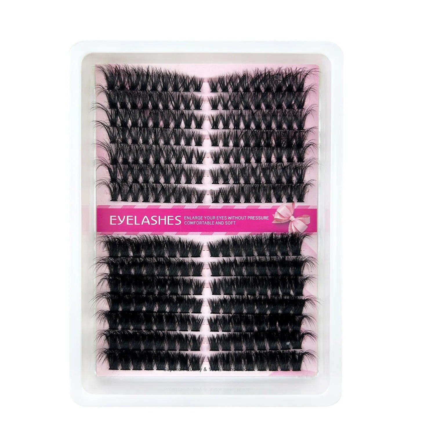 Large capacity false eyelash storage box with mixed specifications measuring 13.7cm by 13.5cm