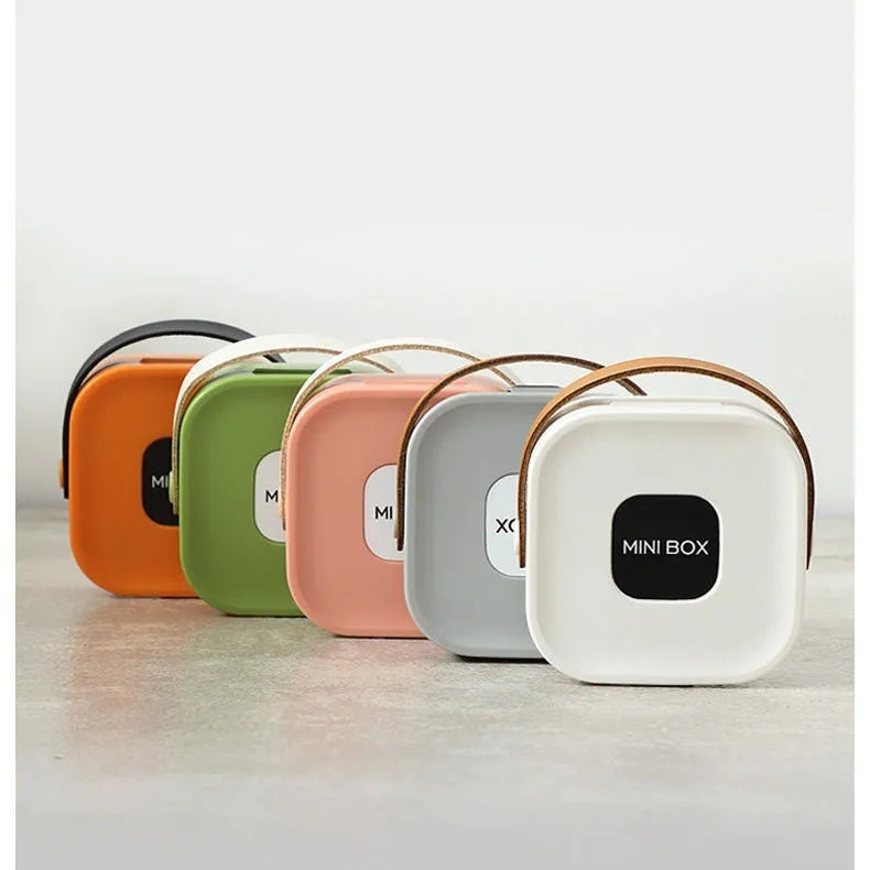 Medium portable storage box with lid for organising cables in five colour options
