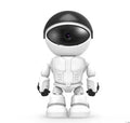1080P WiFi IP security camera with night vision, rotatable head, and two-way audio for indoor home monitoring