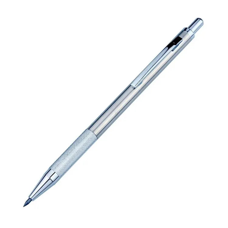 Metal automatic mechanical pencil with 0.5mm to 2.0mm lead size options