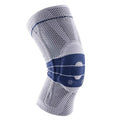 Adult sports knee pad in black and blue colour for basketball and running protection