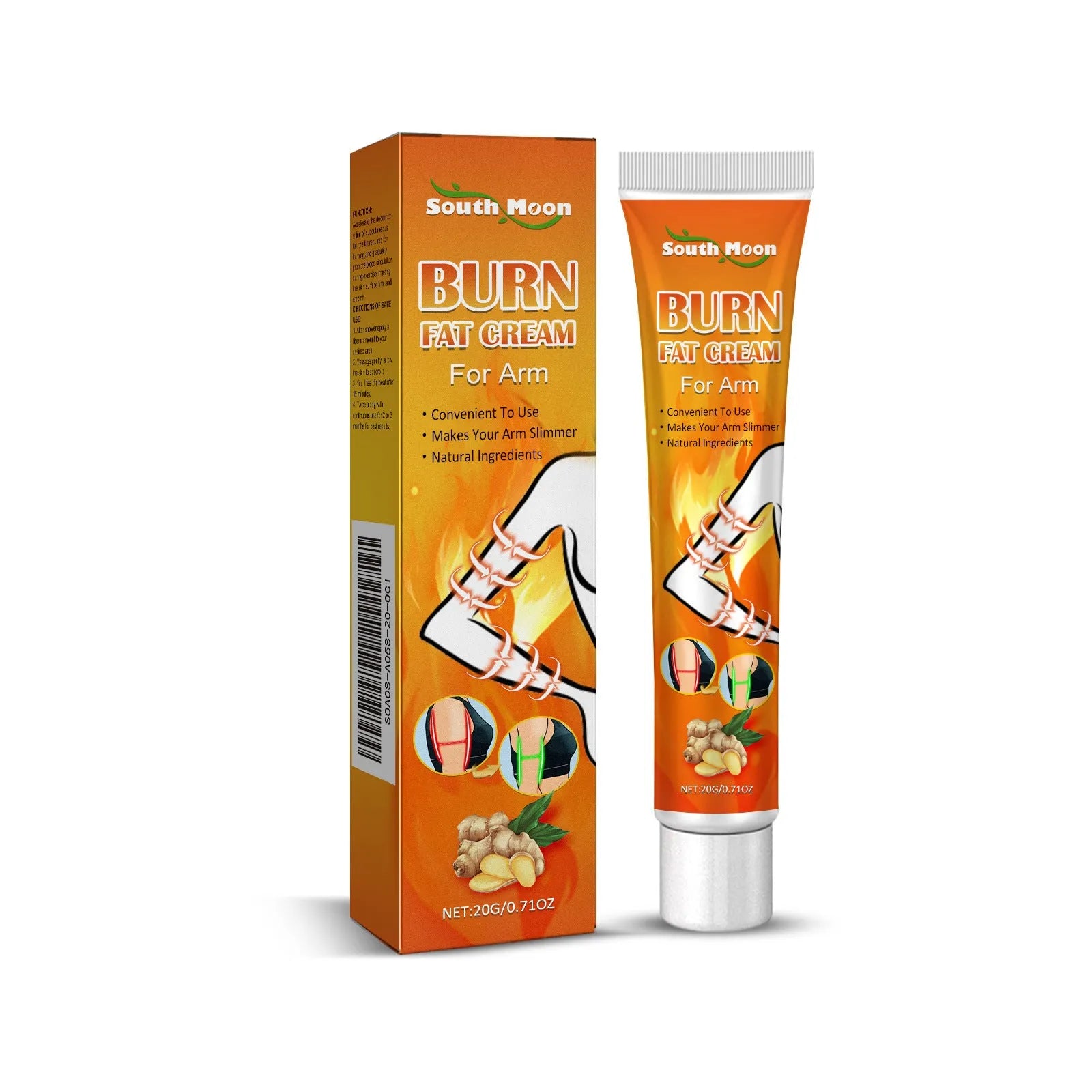 20g body care cream tube with herbal extracts for skin application