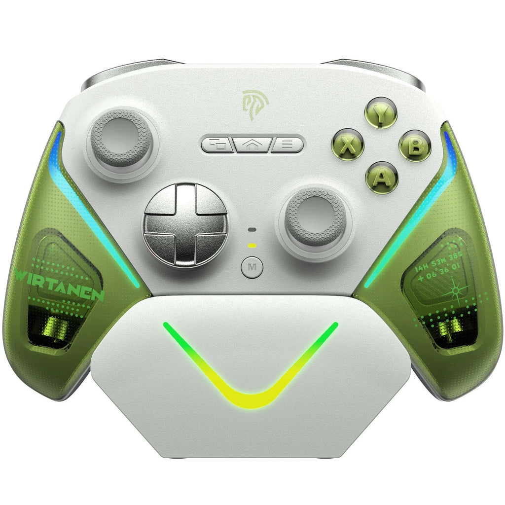 Rocker Smart Startstop Charging Base for gaming controllers with type-c port and double-cut trigger design