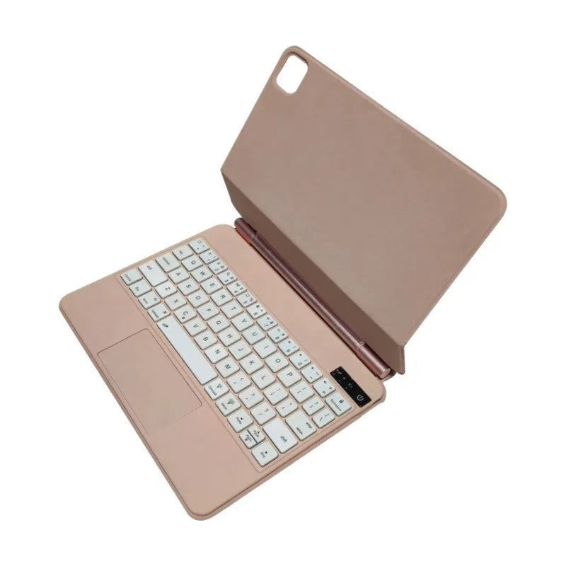 Suspension Magic Control magnetic Bluetooth keyboard case attached to an iPad Pro in black colour.