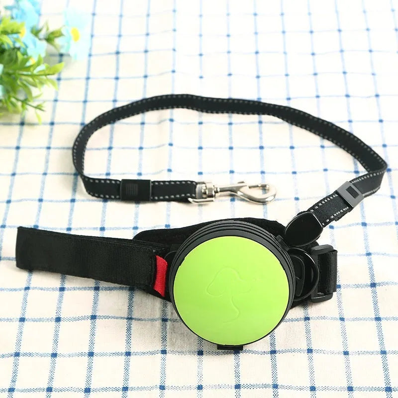 3 metre automatic retractable dog lead in six colour options with lockable brake