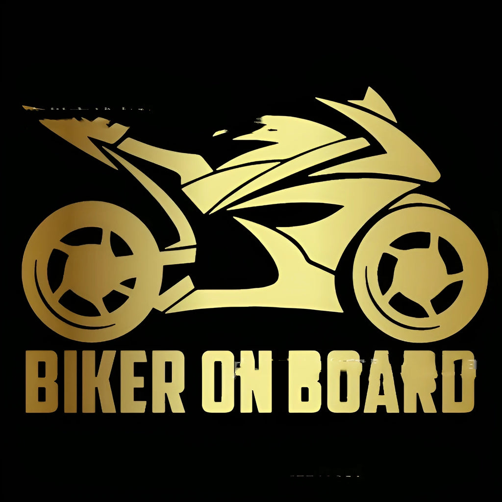 Motorcycle car reflective stickers in multiple colours with two size options on vehicle surface