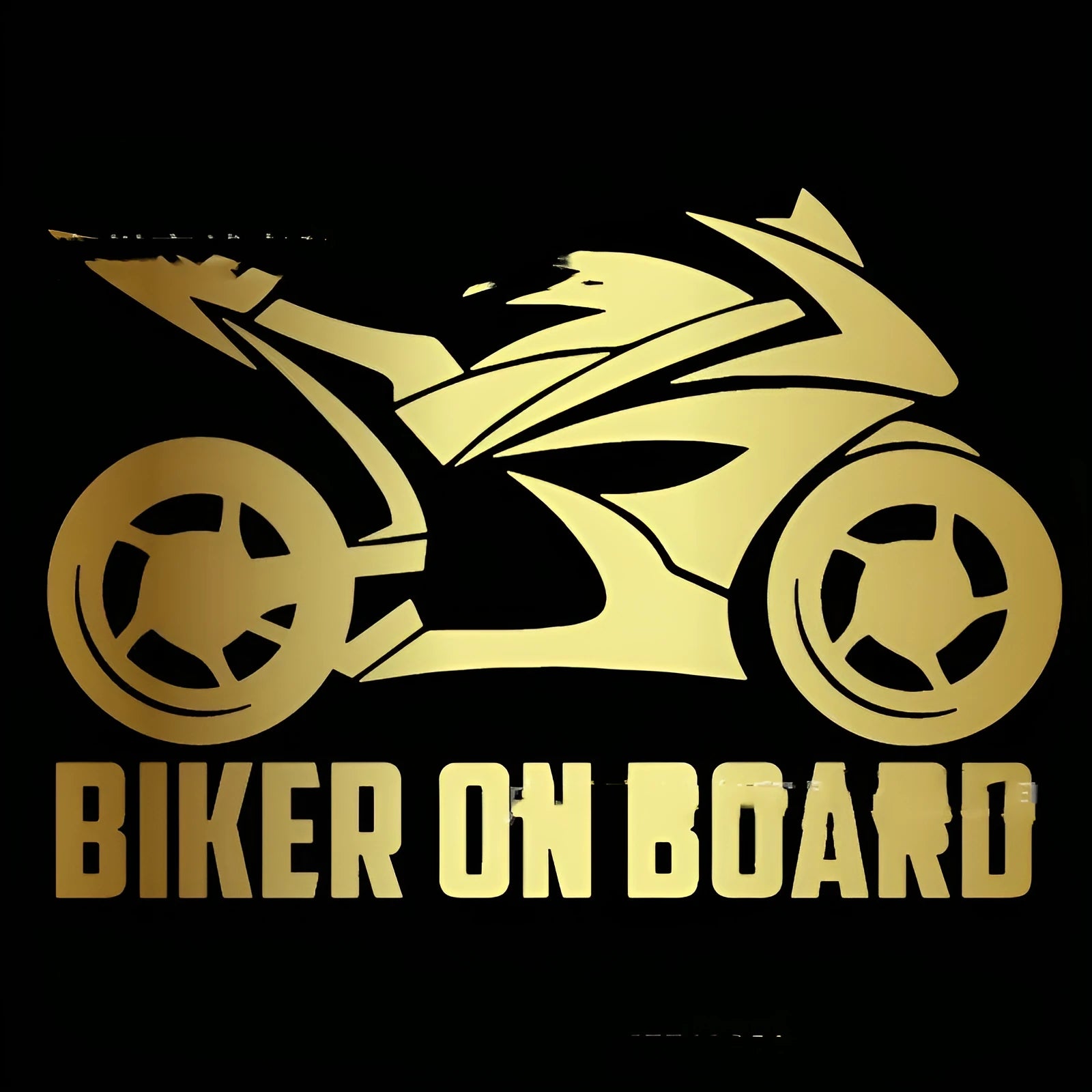 Motorcycle car reflective stickers in multiple colours with two size options on vehicle surface