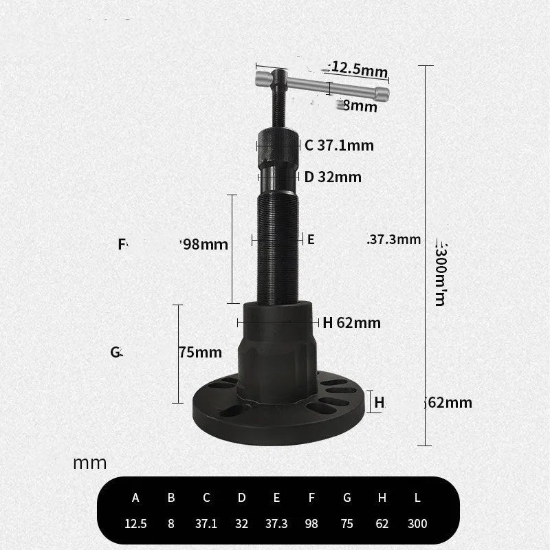 Chrome vanadium steel brake drum removal tool for motorcycles and cars in three style variants.
