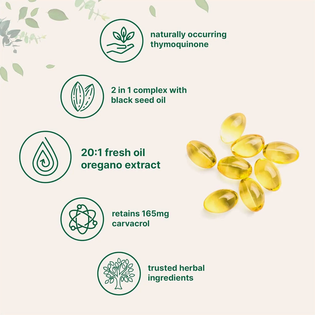 Bottle of Butter Black Seed Oil Soft Capsules dietary supplement for adults.