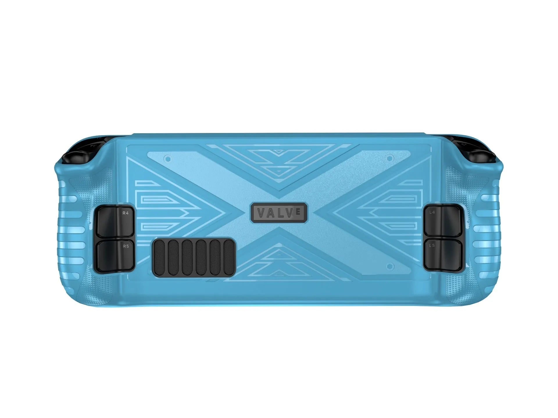 TPU protective cover for Steam Deck game console in black, blue, and red colour options
