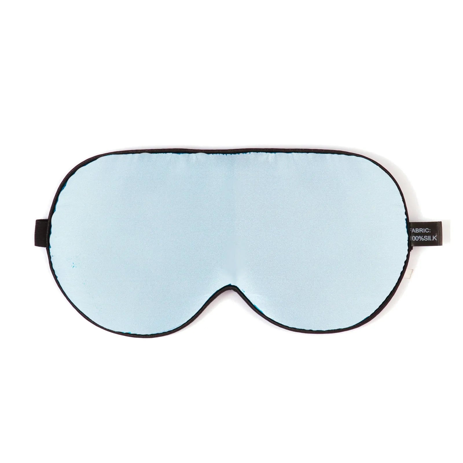 Double-sided mulberry silk eye mask in multiple colours, showing embroidery and print detail.