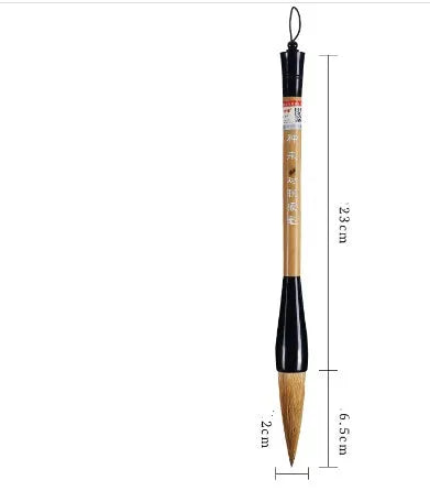 Large traditional Chinese calligraphy brush with mixed wolf and sheep hair bristles for wrist painting