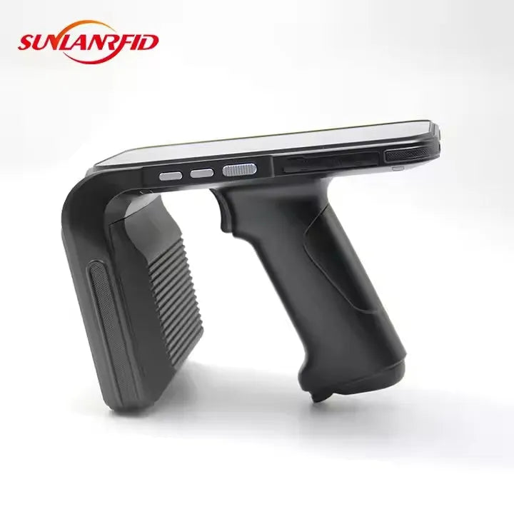 SLP-05 handheld Android mobile computer with UHF RFID reader for warehouse and logistics use.