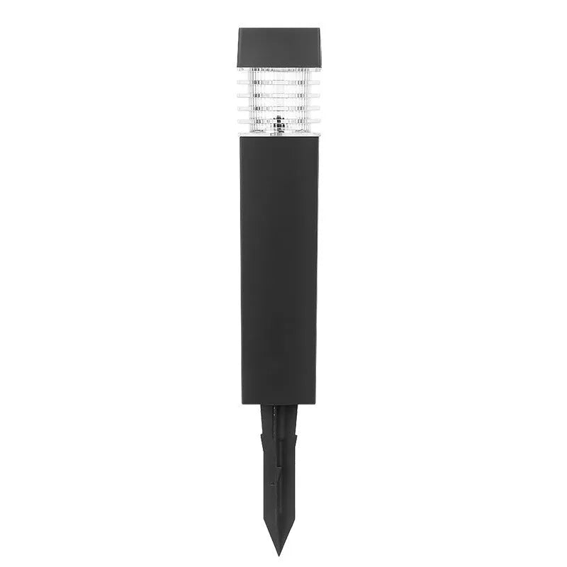Solar lawn ground lamp with cuboid shape for courtyard garden lighting