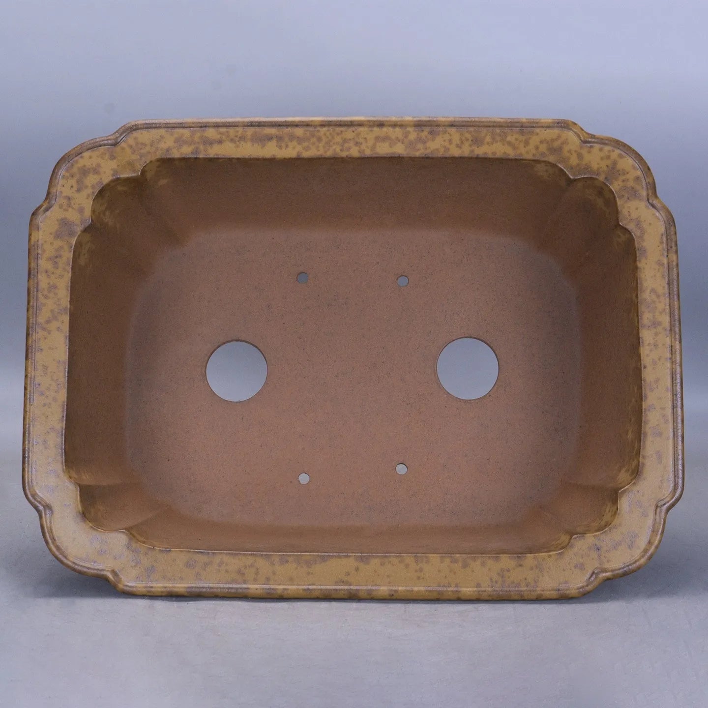 Purple sand rectangular floor-standing flowerpot in modern simplicity style.