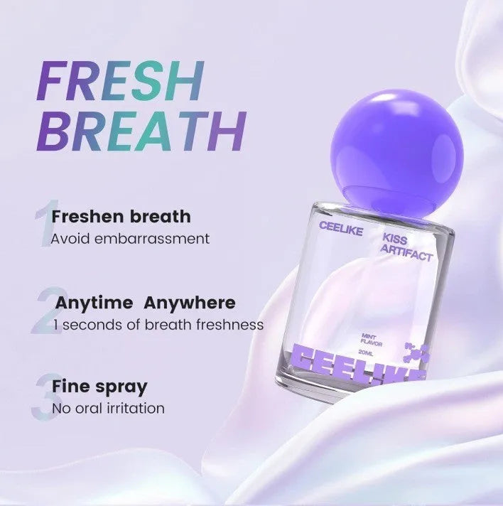 20ml probiotics oral care spray bottle with compact dimensions for portable dental hygiene.