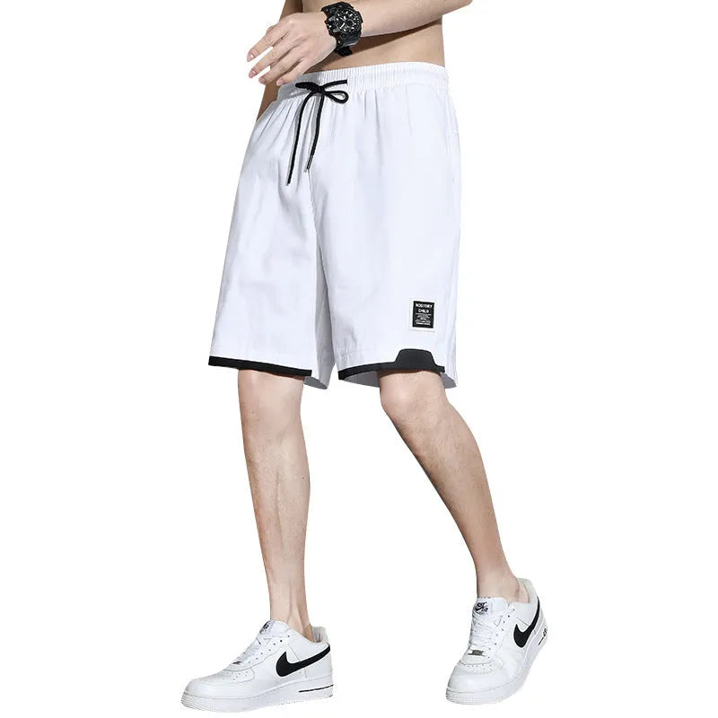 Cotton shorts for boys in plus sizes up to 8XL in black, khaki and white colours