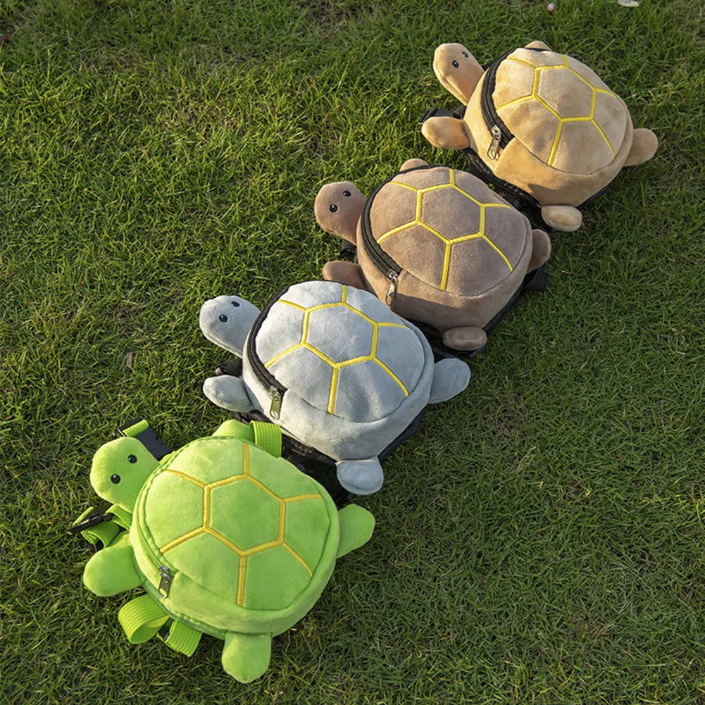 Cartoon turtle shape dog backpack with harness vest in four colour options