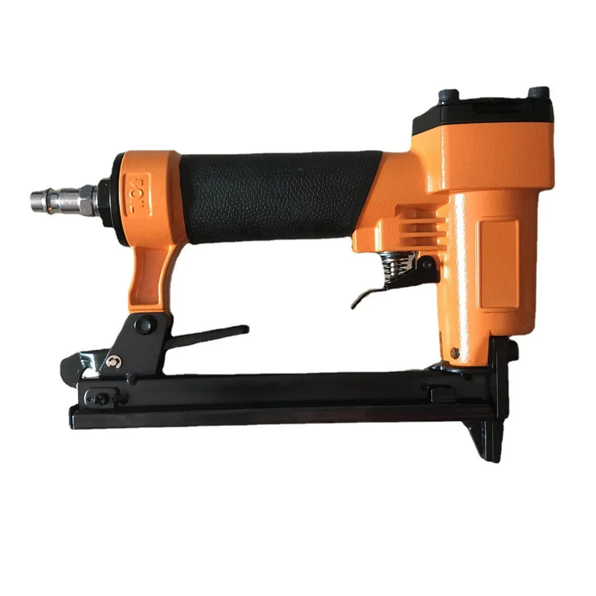 Blue U-type pneumatic strip nail gun with American connector for furniture and decoration work